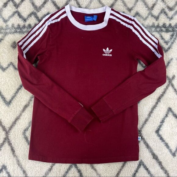 Adidas Three Stripe Long Sleeve Top - Picture 3 of 6